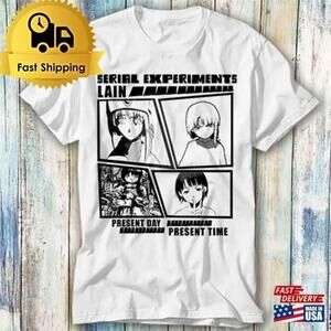Serial Experiments Lain Present Day Time Anime Manga Fan Unisex T-Shirt